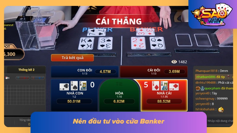 Cách Chơi Baccarat Saowin - Trò Chơi Casino Hot Nhất 2026 7 Cửa Banker sở hữu xác suất chiến thắng siêu cao
