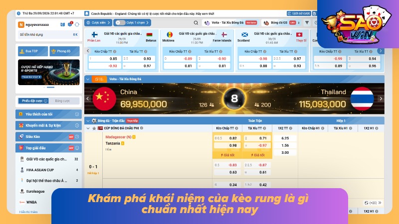Kèo Rung Saowin - Hình Thức Cá Cược Giúp Khách Hàng Đổi Đời 1 Khái niệm kèo rung hot nhất 2026