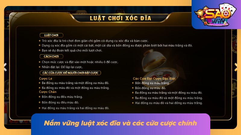 Xóc Đĩa Online - Tổng Quan Về Game Đổi Thưởng Trực Tuyến 2 Tìm hiểu quy định chơi xóc đĩa và các ô cược chính