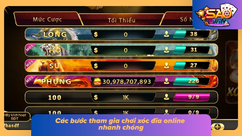 Xóc Đĩa Online - Tổng Quan Về Game Đổi Thưởng Trực Tuyến 4 Quy trình tham gia bàn cược xóc đĩa trực tuyến đơn giản